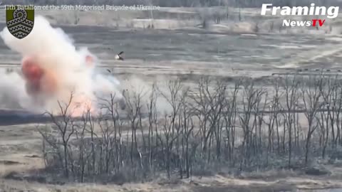 DRAMATIS! Batalyon Ukraina menghancurkan tank Rusia dengan serangan artileri dengan sangat akurat