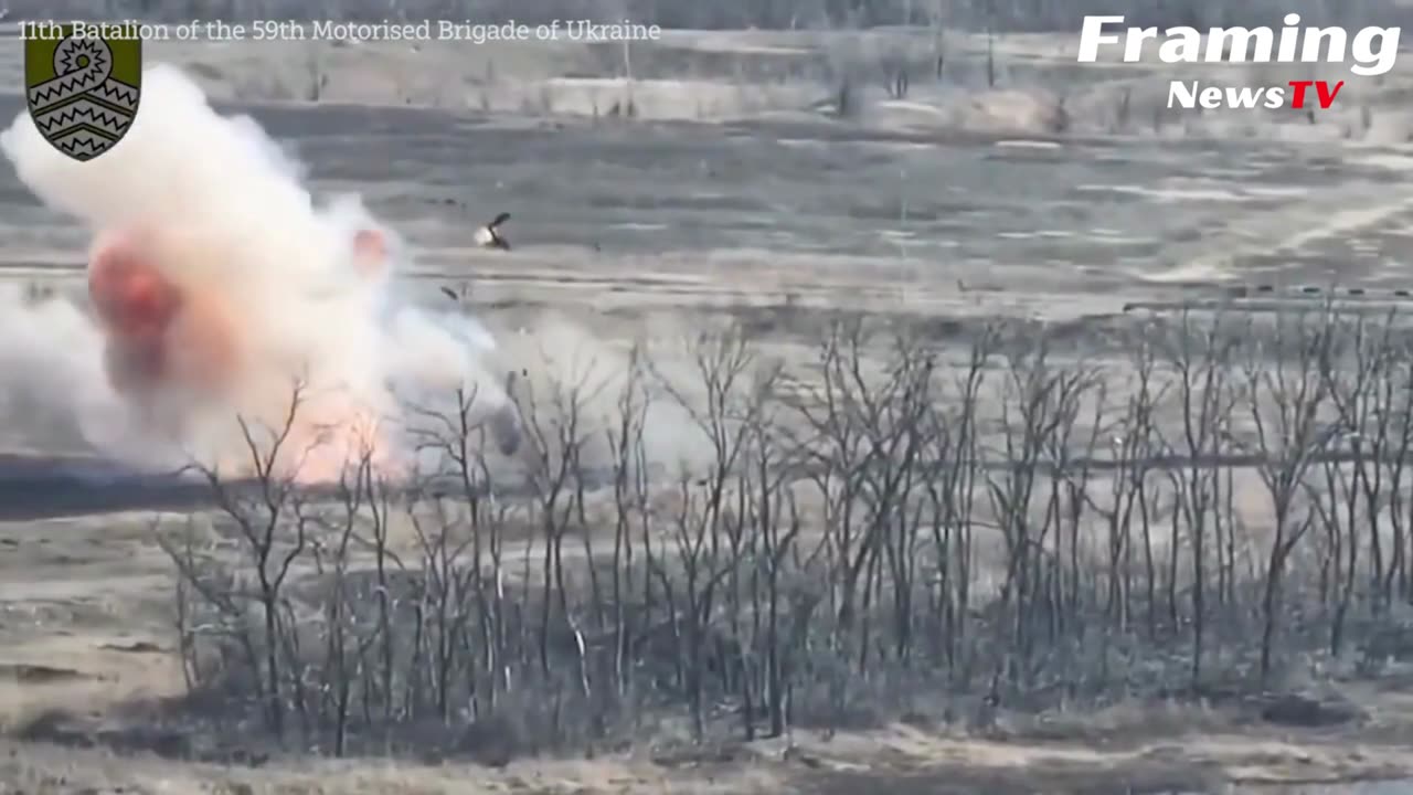 DRAMATIS! Batalyon Ukraina menghancurkan tank Rusia dengan serangan artileri dengan sangat akurat