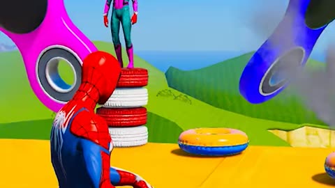 spider man cartoon character animation fighting ideo #funny #shorts #shortvideo #reels #cartoon