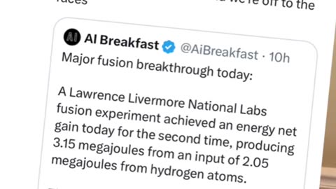 Another Fusion Breakthrough