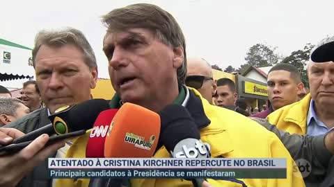 Presidenciáveis se manifestam sobre atentado contra Cristina Kirchner | SBT Brasil (02/09/22)