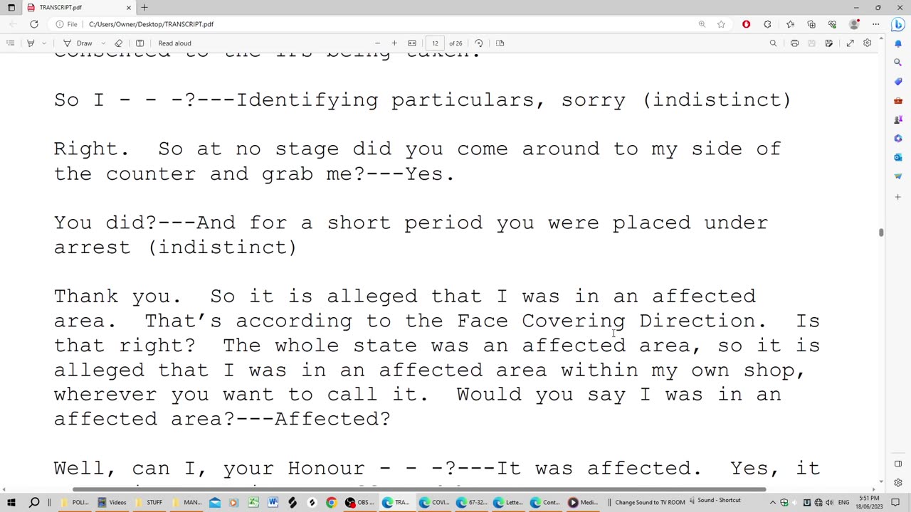 Covid-19 Mask Infringement 2022