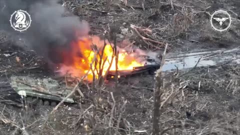 Ukrainians Finish Off a Russian APC