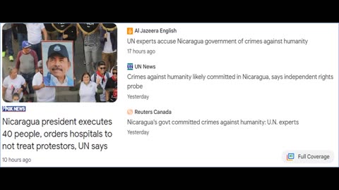 Nicaragua: giustiziati in 40 e proibizione agli ospedali di curare chi protesta