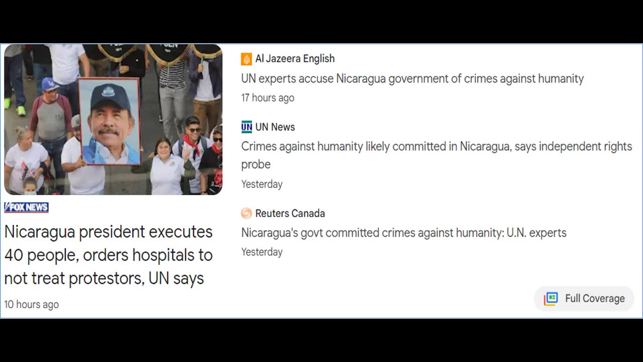Nicaragua: giustiziati in 40 e proibizione agli ospedali di curare chi protesta
