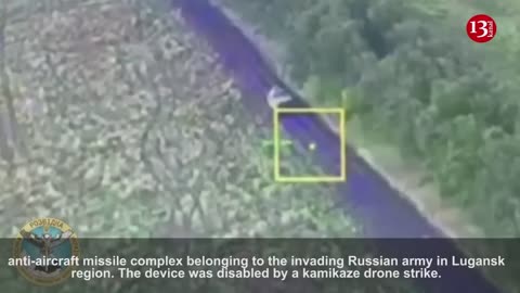 Drone attack on Buk anti-aircraft missile complex