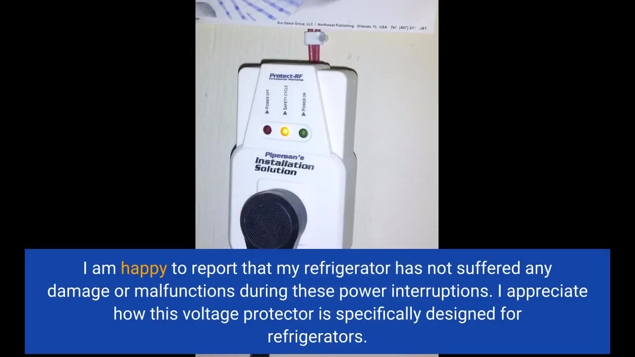 Voltage Protector Brownout Surge Refrigerator 1800 Watts Appliance