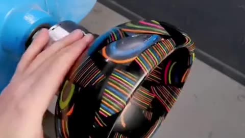 Creating a bowl with 500 pieces of different colored paper 🌈 😲