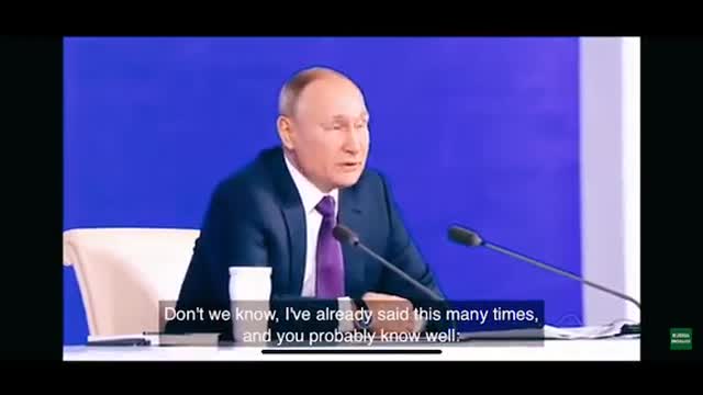 PUTIN explains the situation in Ukraine from a Russian point of view.