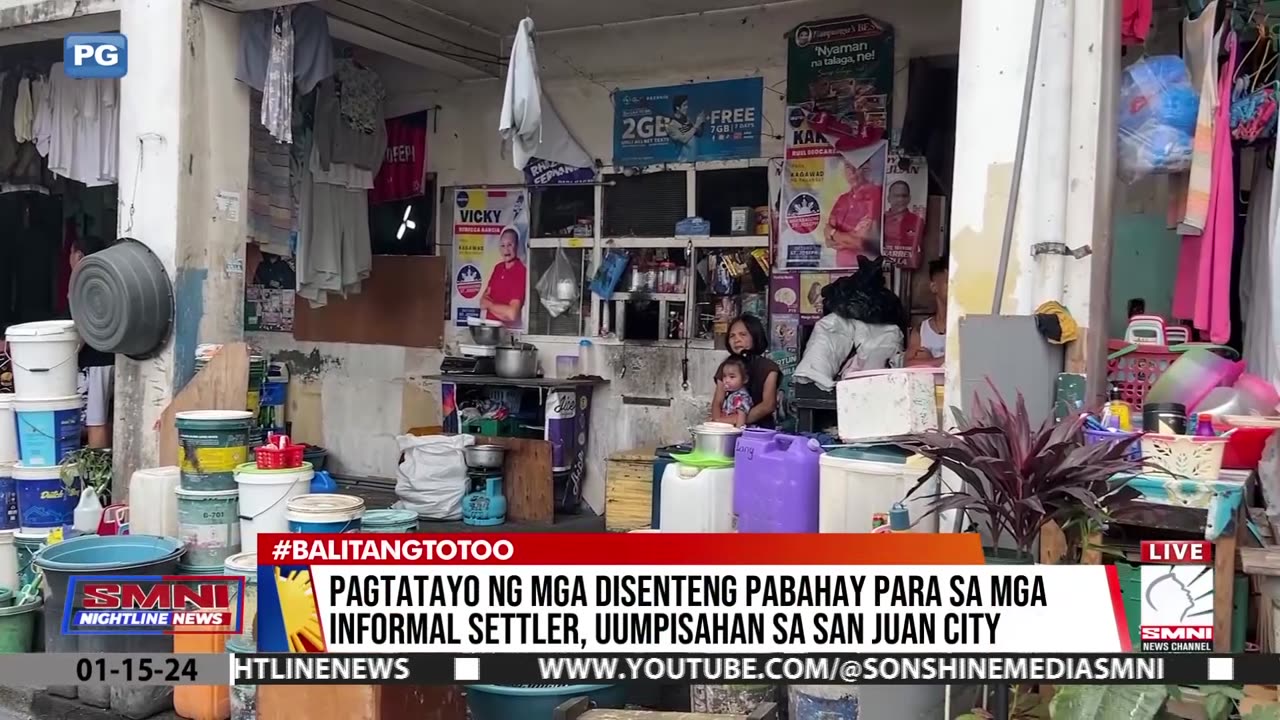 Pagtatayo ng mga disenteng pabahay para sa mga informal settler, uumpisahan sa San Juan City
