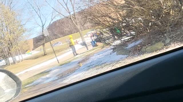 Slippery Sidewalk Causes Side Splitting Laughter