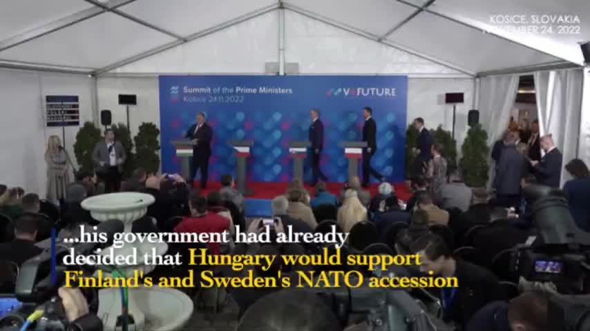 Hungary's Orban nods NATO ratification for Finland, Sweden