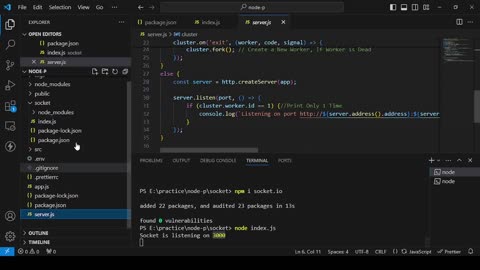 Use Socket in Node JS Clusters
