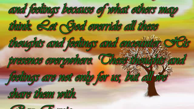 Daily Message from Rev. Ernie, December 5 2022