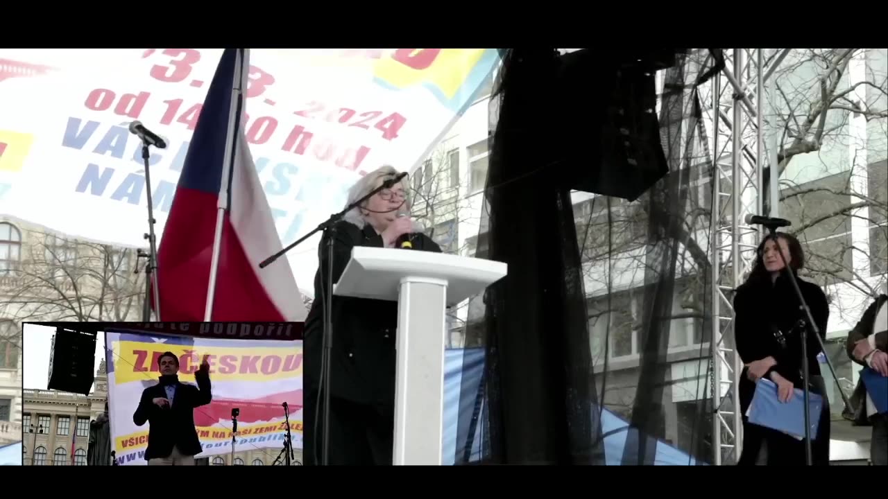 Jana Zwyrtek Hamplová - Projev na demonstraci 23.3. 2024