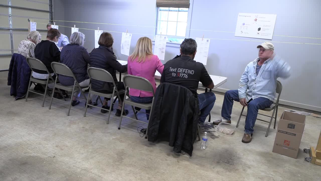 Pilot Linear Ballot Hand-Count System: Cajun Clothesline