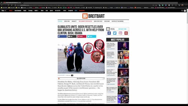 Biden Resettles Over 66K Afghans Across U.S. with Help from Clinton, Bush, Obama!!!