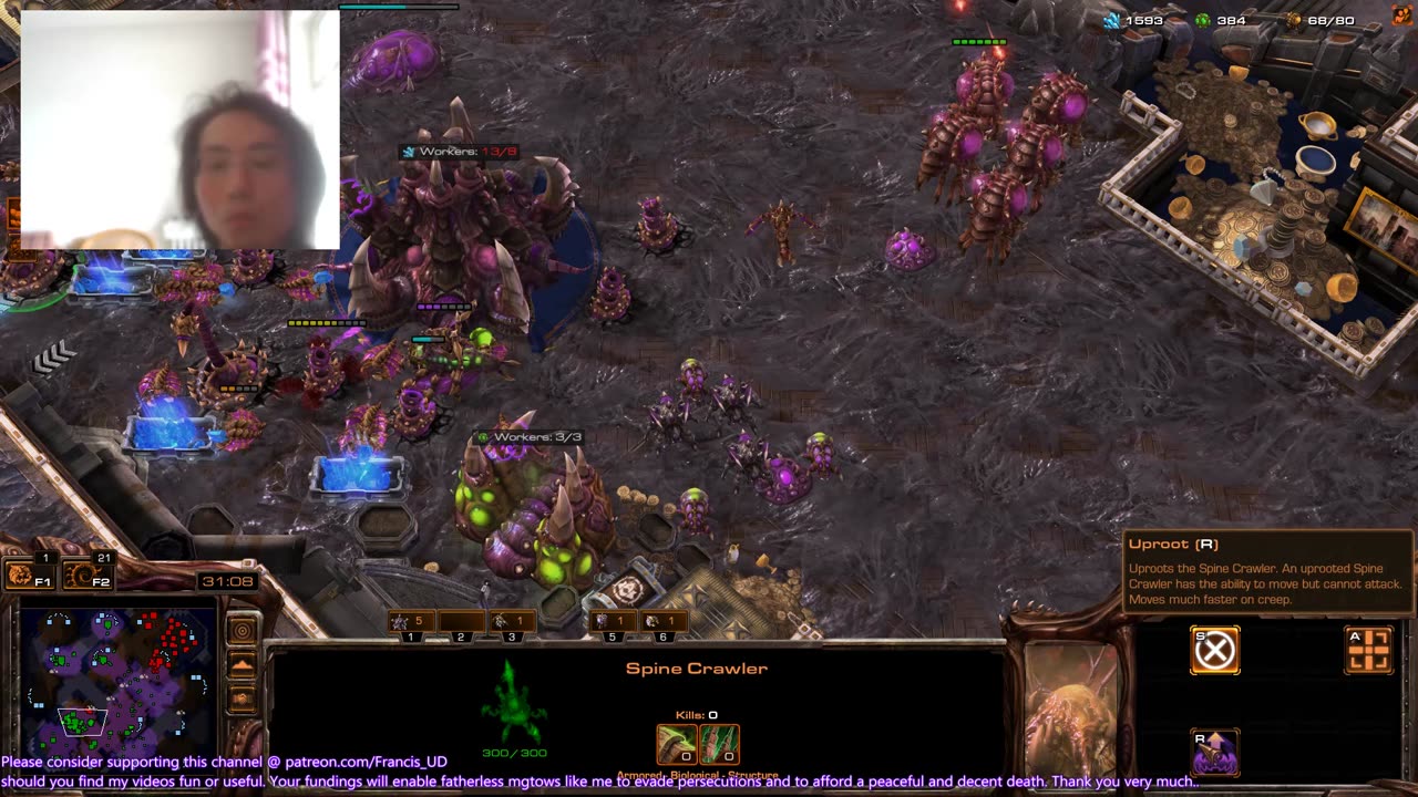 starcraft2 zvt had the upper hand yet still lost the game to a turtling terran