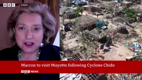 Macron to visit Mayotte following Cyclone Chido | BBC News