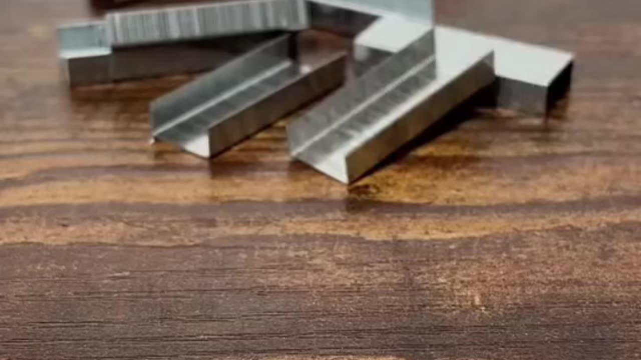 fit the staples into a solid shape
