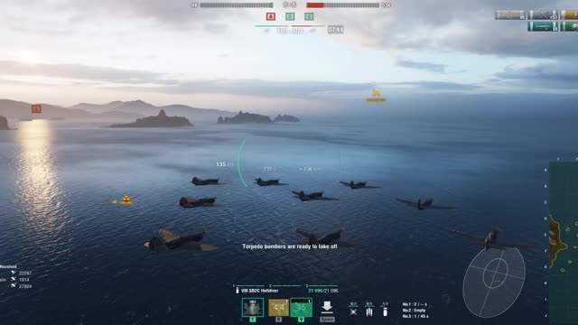 World of Warships: Close Ranked Match as CV