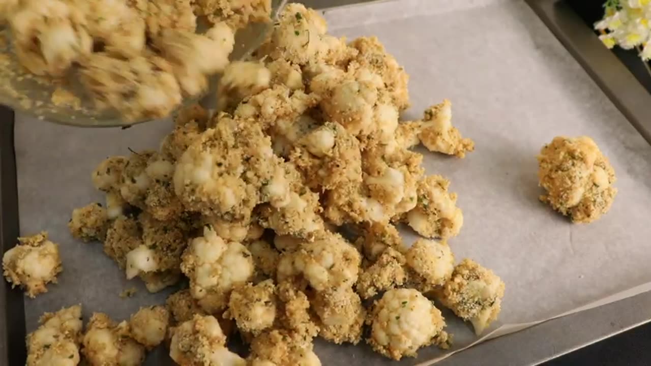 Delicious cauliflower bites! very crispy ! simple and easy recipe for dinner