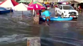 Coastal towns in Peru affected by volcano eruption