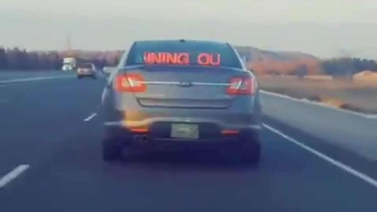 Car On A Highway Has Breaking News.....Wait For It!