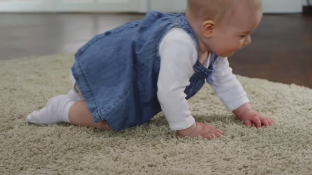 Baby crawling