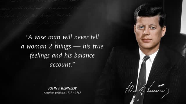 John F Kennedy's Inspirational Quotes