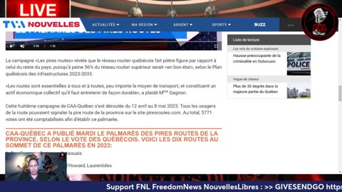 Nouvelles du 1 - 20230531 - Dépôts de carburants en Russie attaqués; FItzgibbon et Hydro-Québec