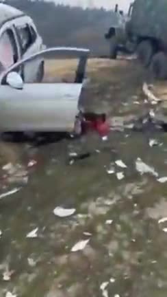 The Russian army defeated a huge convoy of military equipment of the Armed Forces of Ukraine near