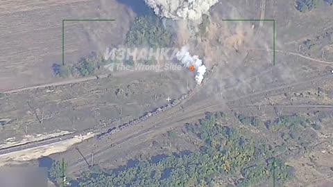 Russian Strike on a Train Carrying Equipment to the Front