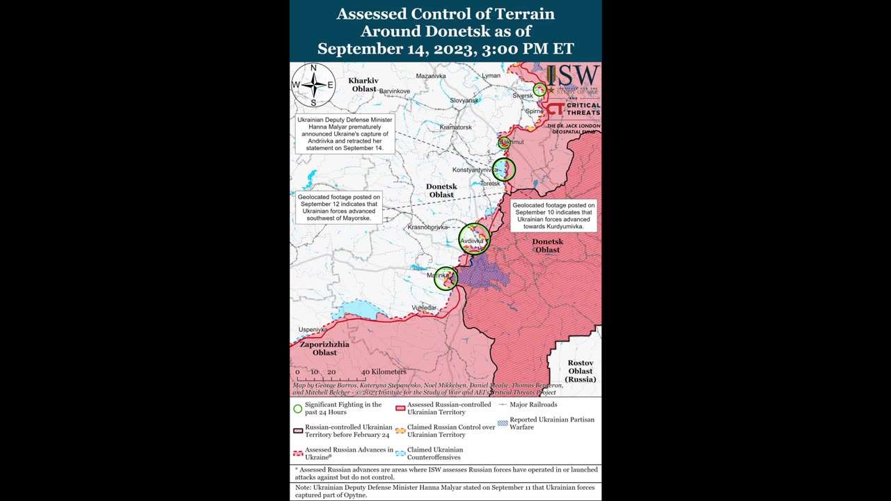 The main conclusions of the American Institute for the Study of War