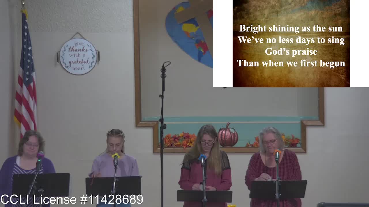 Moose Creek Baptist Church Sing “Amazing Grace” During Service 10-9-2022