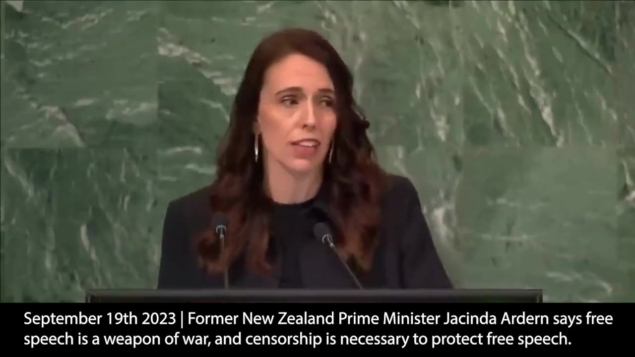 Censorship | "This Week We Launched An Initiative Alongside Companies & Non-Profits...How to Do Tackle Climate Change If People Do Not Believe It Exists?" World Economic Forum Member Jacinda Arden