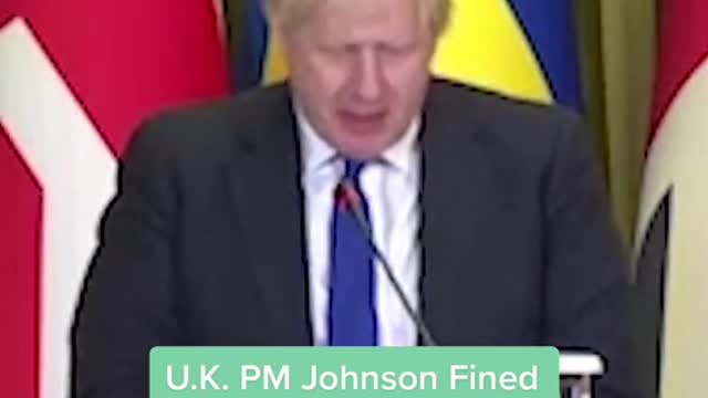 U.K. PM Johnson Fined for Breaking Covid Lockdown Rules