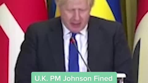 U.K. PM Johnson Fined for Breaking Covid Lockdown Rules