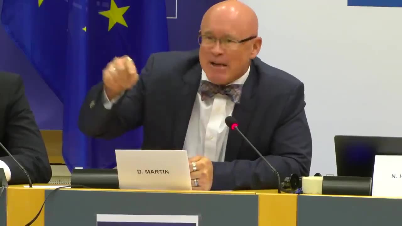 Dr. David Martin at the Covid Summit in Brussels, Belgium, May 2023