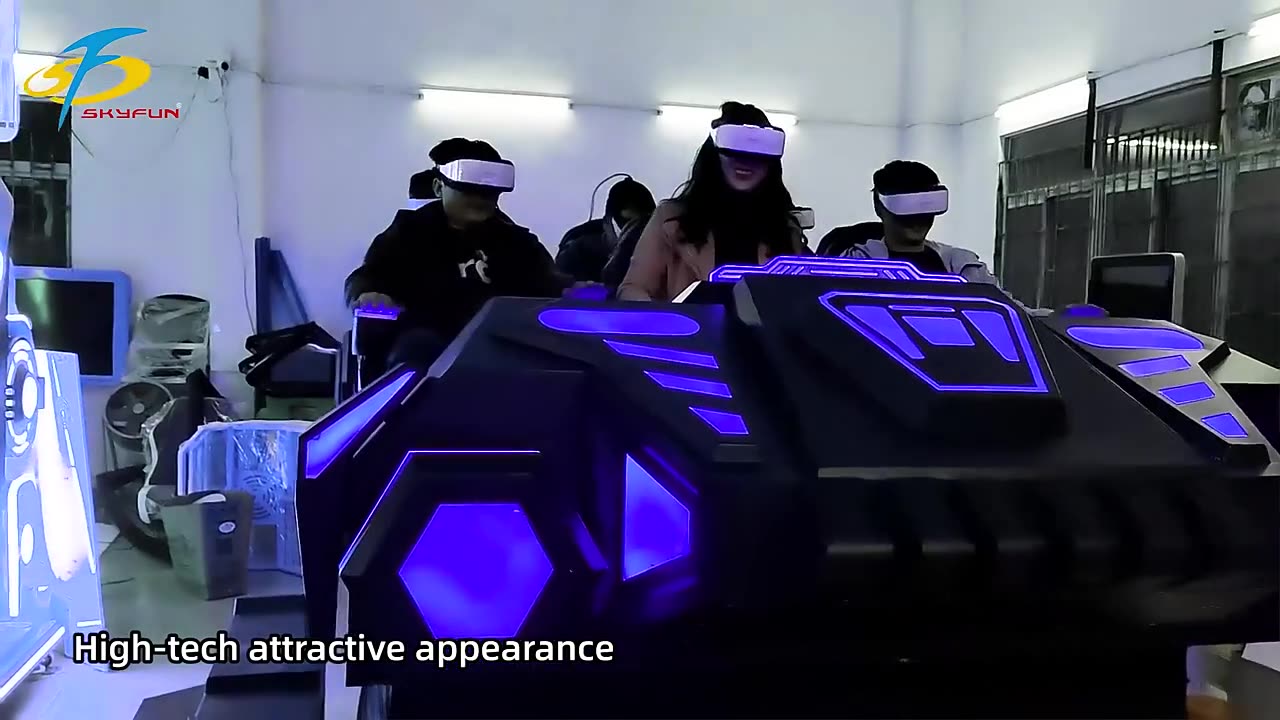 6 sets VR cinema, which can be placed in shopping malls and other places for operation.