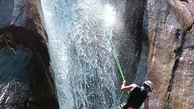 Waterfall jump