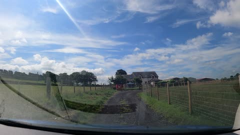 Driving in Cumbria . England. GoPro