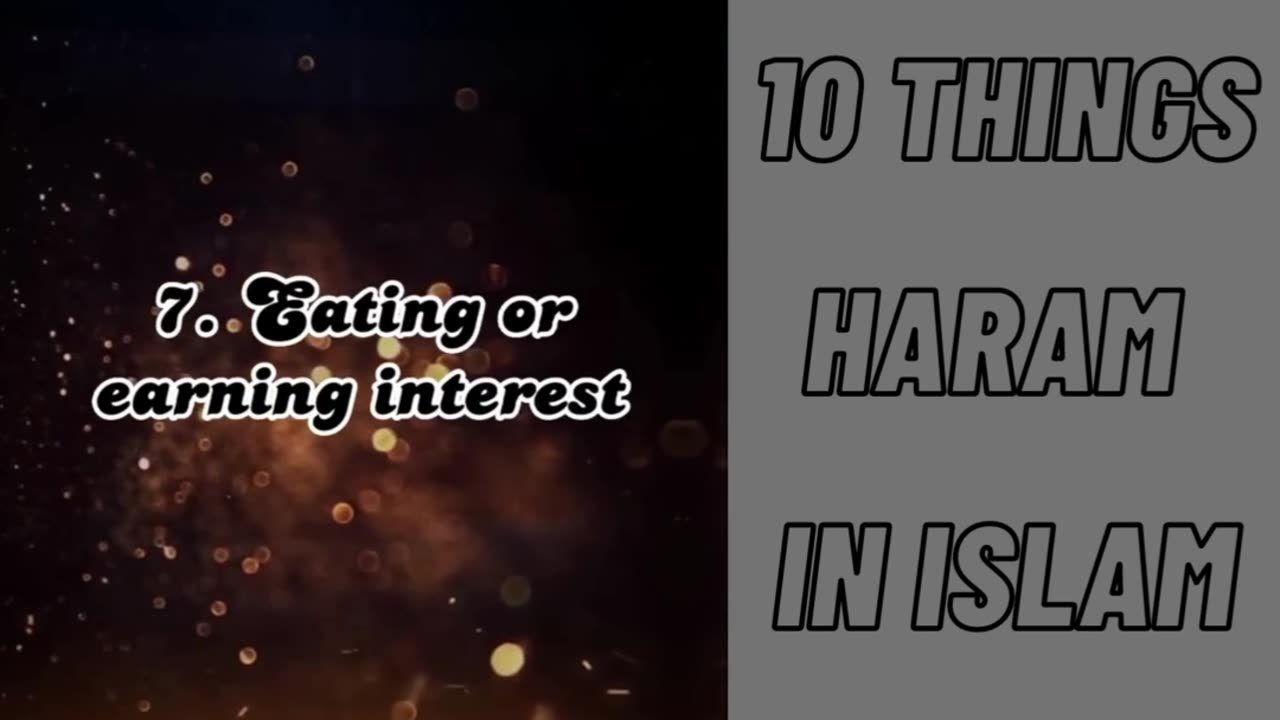 10 things haram in Islam