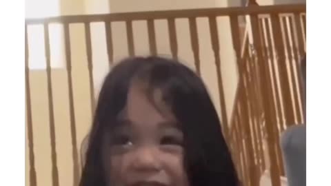 Daughter scares the hell out of dad