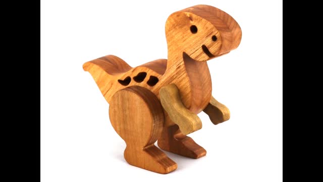 Hanmade Wood Toy Baby Dinosaur