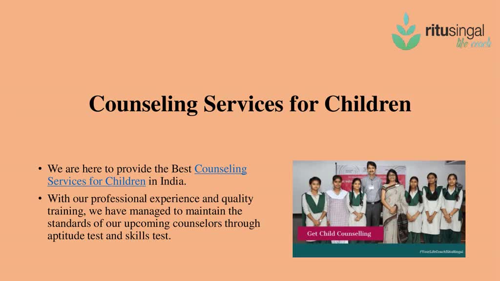 Life Coach Ritu Singal- Counseling Services for Children