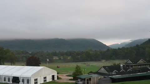 Morning Fog Timelapse At Doe River Gorge