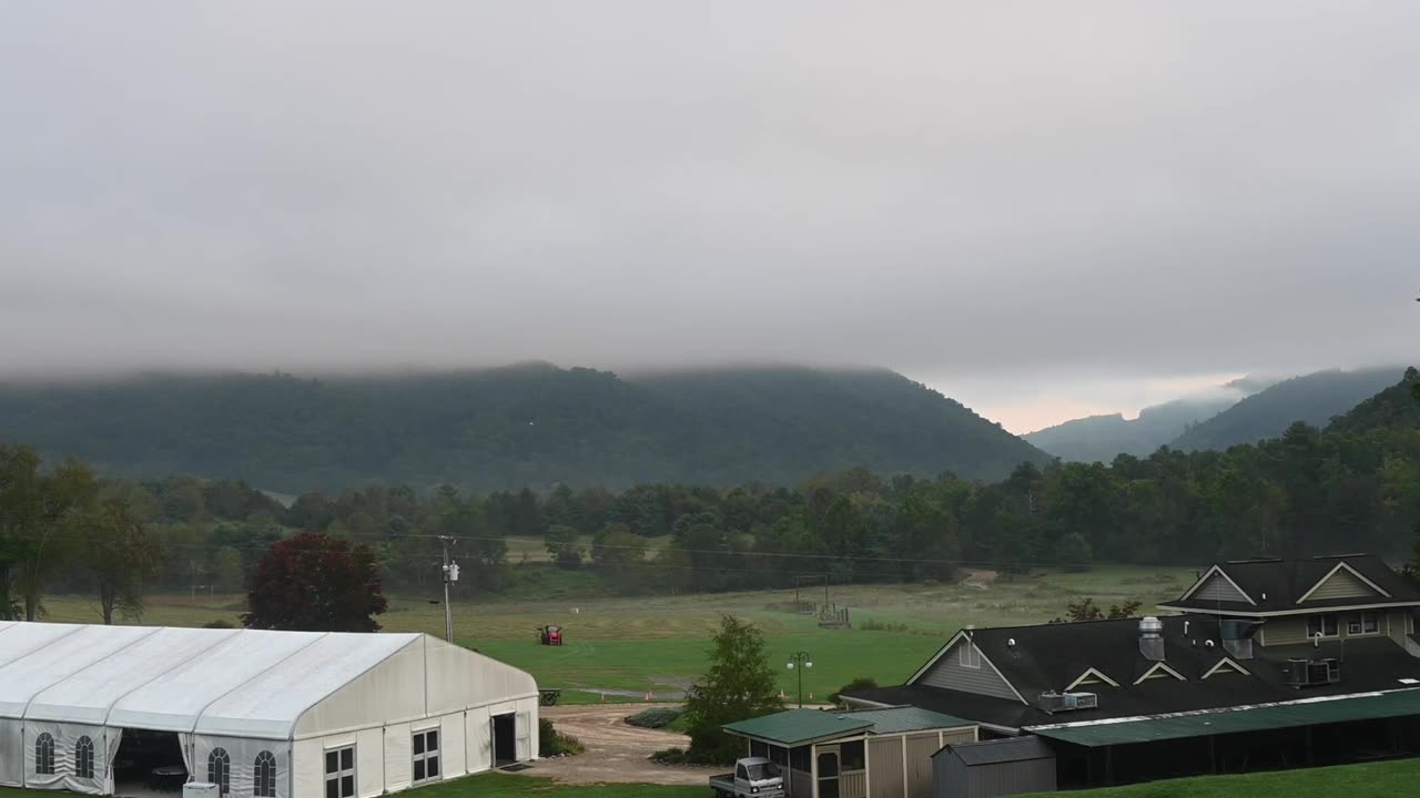 Morning Fog Timelapse At Doe River Gorge