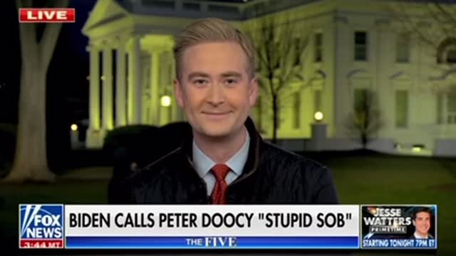 Peter Doocy Gives Comeback To Biden Calling Him 'Stupid Son-Of-A-Bitch