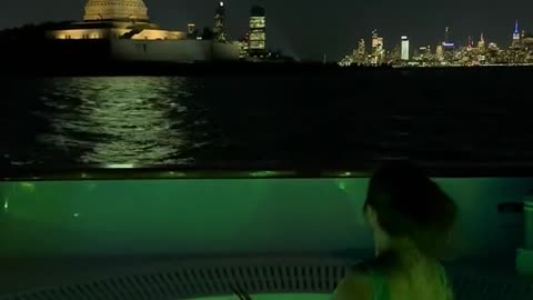 View New York from a yacht